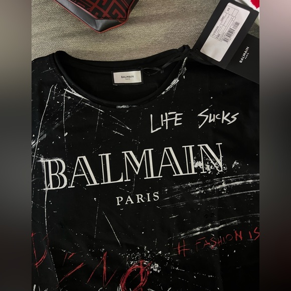 New BALMAIN Unisex T Shirt - Picture 2 of 8